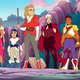 Perfuma, Frosta, Adora, Scorpia, and Bow